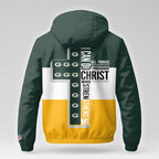 Gb.packers | Premium  Strength Through Christ Windbreaker Jacket Nf1