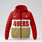 Sf.49ers | Premium  Strength Through Christ Windbreaker Jacket Nf1