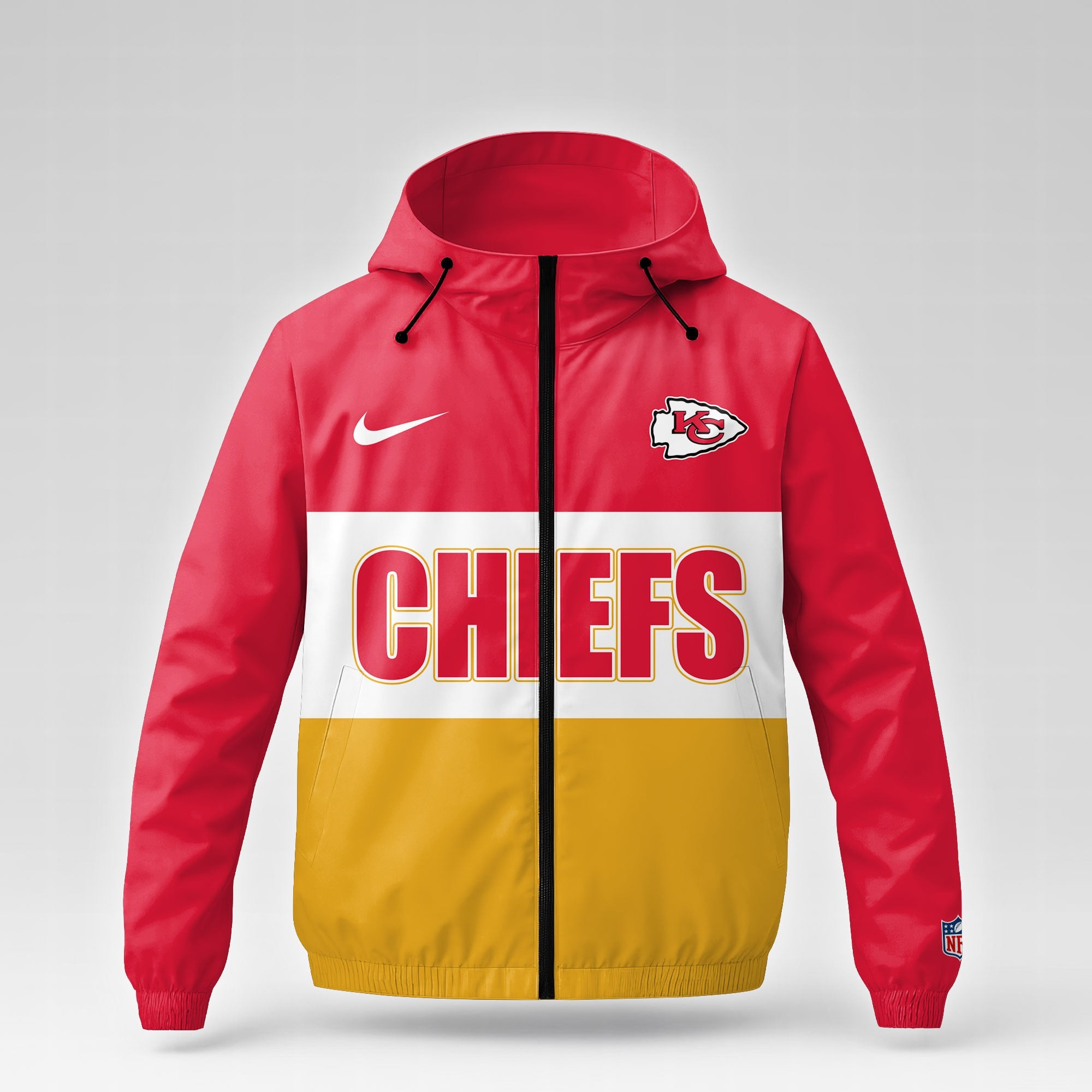 Kc.chiefs | Premium  Strength Through Christ Windbreaker Jacket Nf1