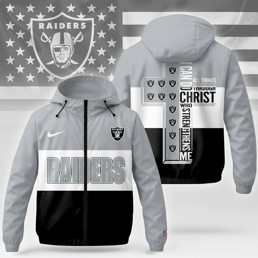 Lv.raiders | Premium  Strength Through Christ Windbreaker Jacket Nf1