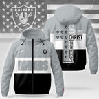 Lv.raiders | Premium  Strength Through Christ Windbreaker Jacket Nf1
