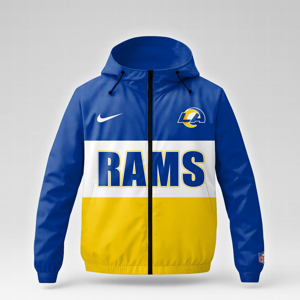 La.rams | Premium  Strength Through Christ Windbreaker Jacket Nf1