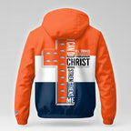 D.broncos | Premium  Strength Through Christ Windbreaker Jacket Nf1