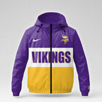 M.vikings | Premium  Strength Through Christ Windbreaker Jacket Nf1