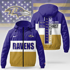 B.ravens | Premium  Strength Through Christ Windbreaker Jacket Nf1