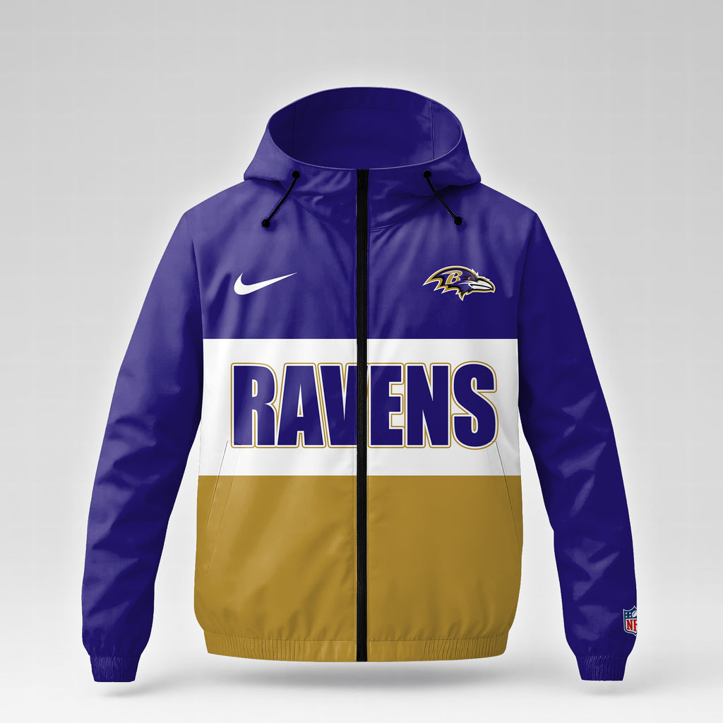 B.ravens | Premium  Strength Through Christ Windbreaker Jacket Nf1