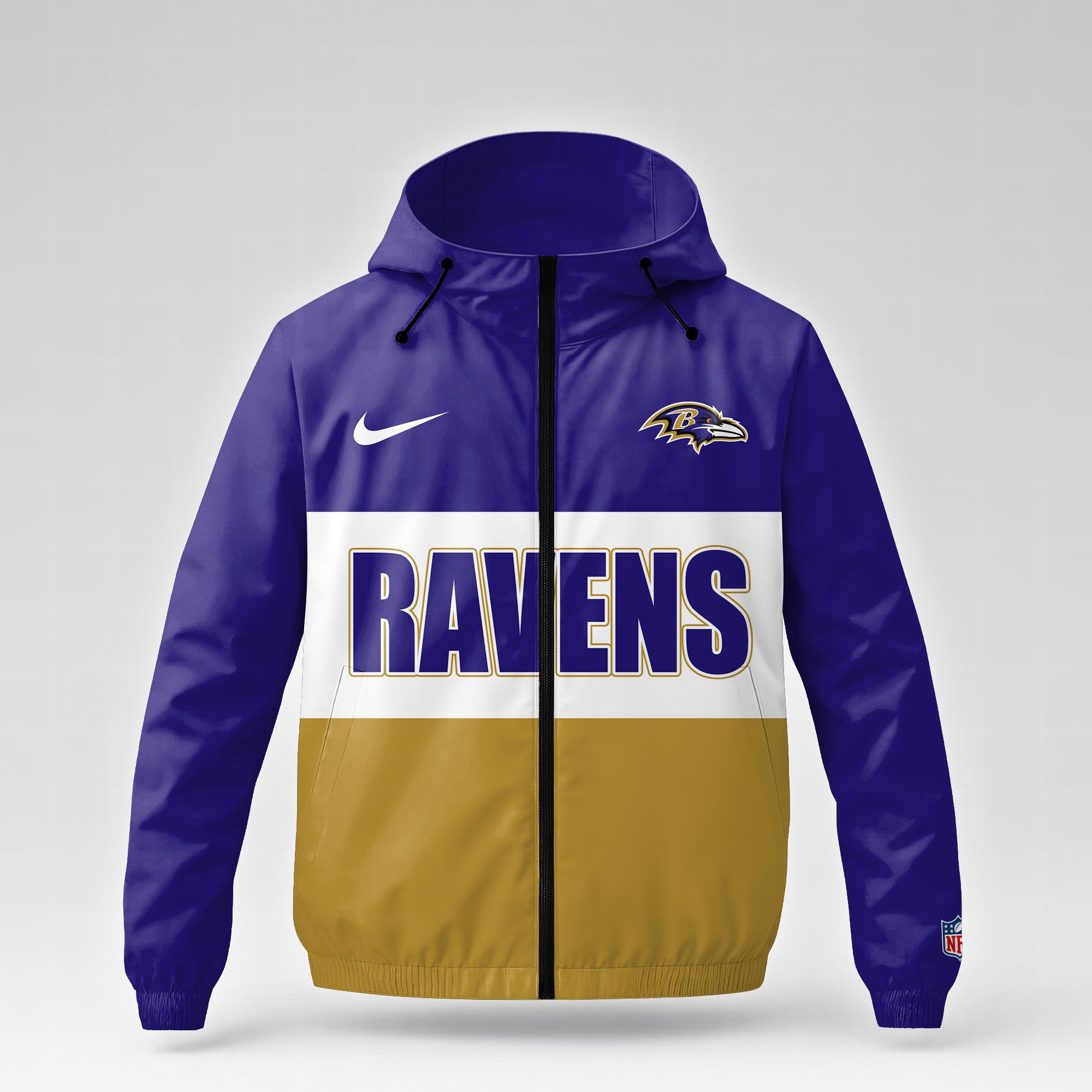 B.ravens | Premium  Strength Through Christ Windbreaker Jacket Nf1