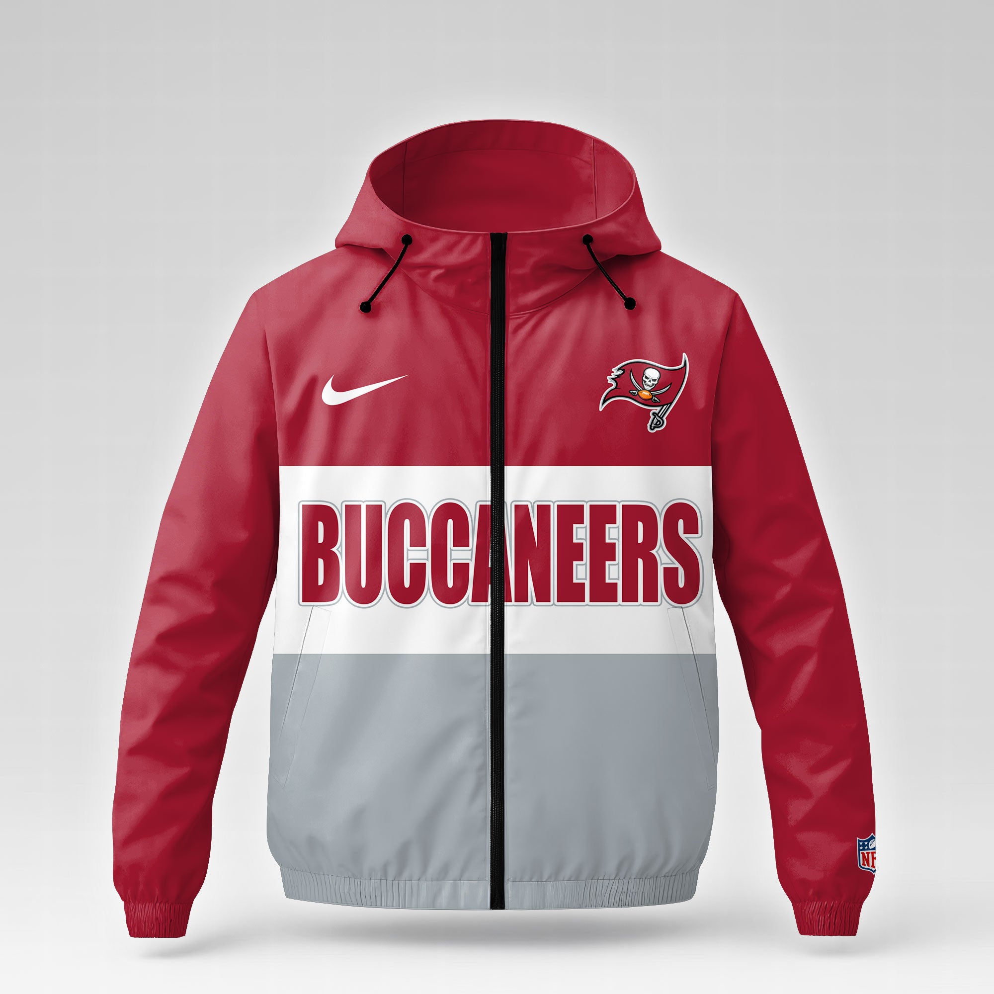 Tb.buccaneers | Premium  Strength Through Christ Windbreaker Jacket Nf1