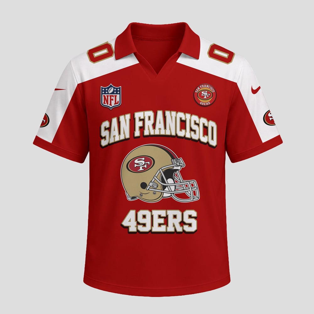 Sf.49ers | Premium N.F.L Helmet Graphic Jersey Nth1