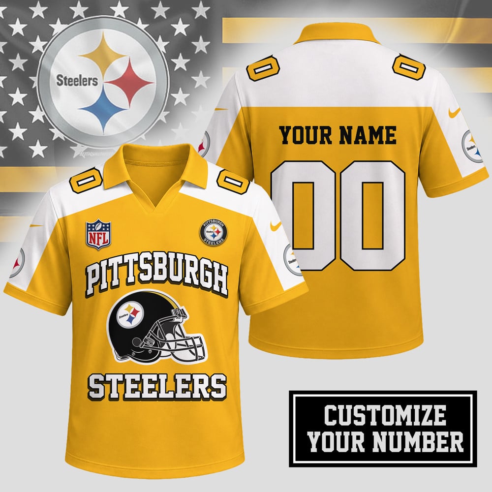 P.steelers | Premium N.F.L Helmet Graphic Jersey Nth1