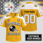 P.steelers | Premium N.F.L Helmet Graphic Jersey Nth1