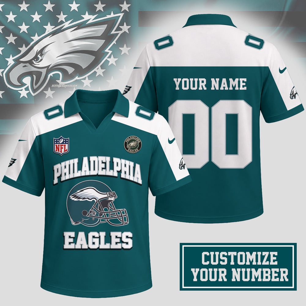 P.eagles | Premium N.F.L Helmet Graphic Jersey Nth1