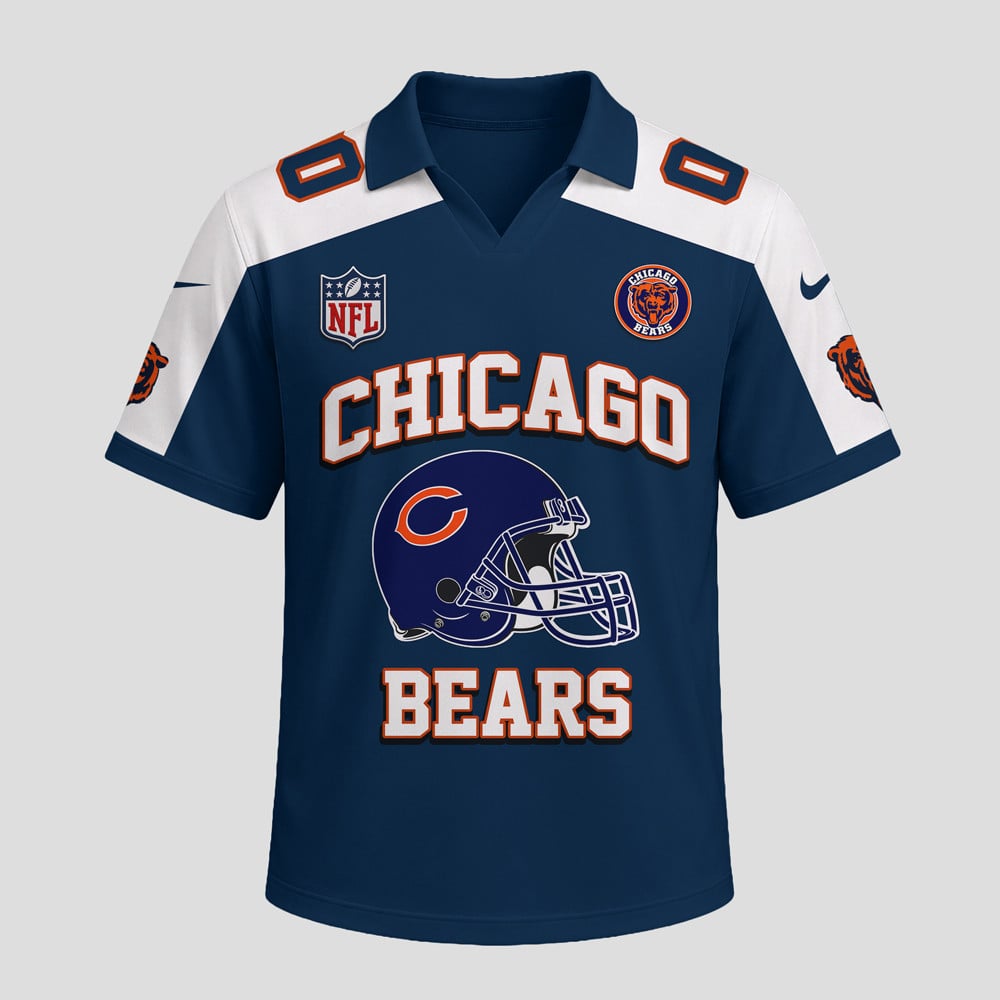 C.bears | Premium N.F.L Helmet Graphic Jersey Nth1