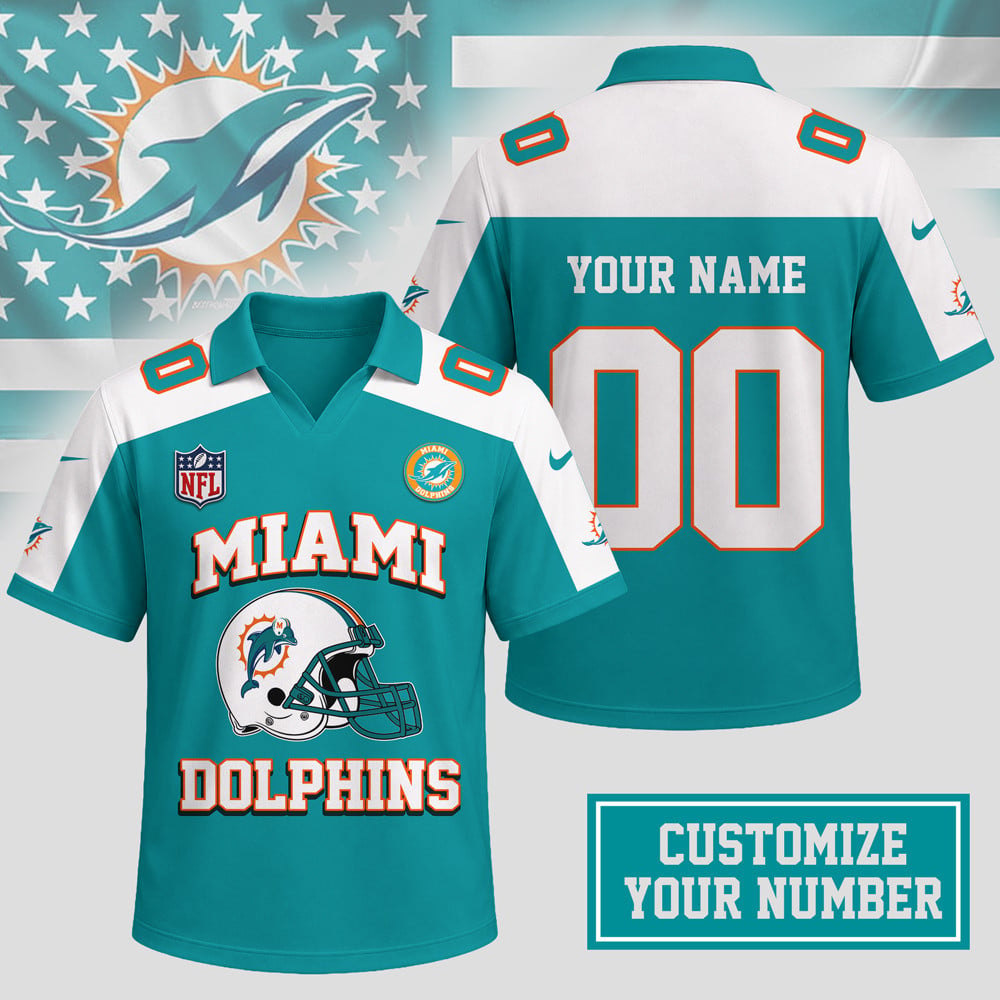 M.dolphins | Premium N.F.L Helmet Graphic Jersey Nth1