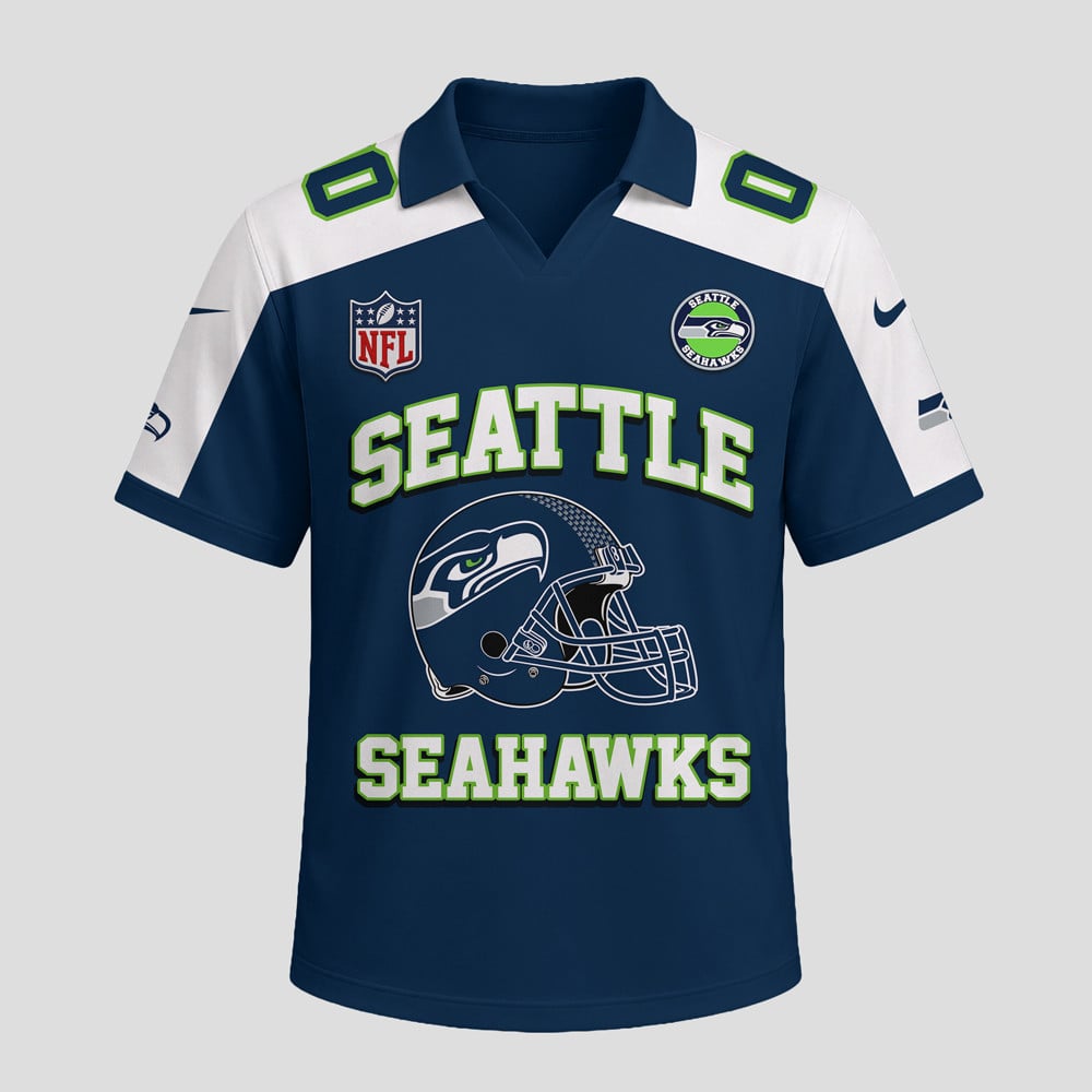S.seahawks | Premium N.F.L Helmet Graphic Jersey Nth1