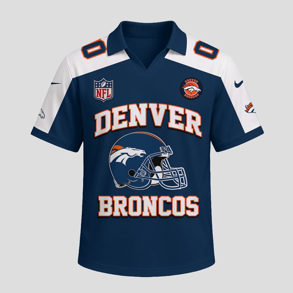 D.broncos | Premium N.F.L Helmet Graphic Jersey Nth1