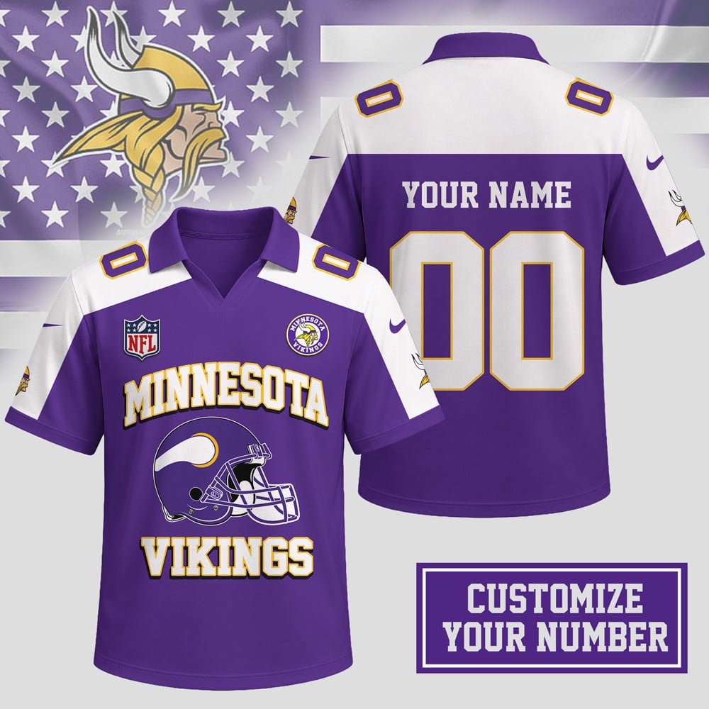 M.vikings | Premium N.F.L Helmet Graphic Jersey Nth1