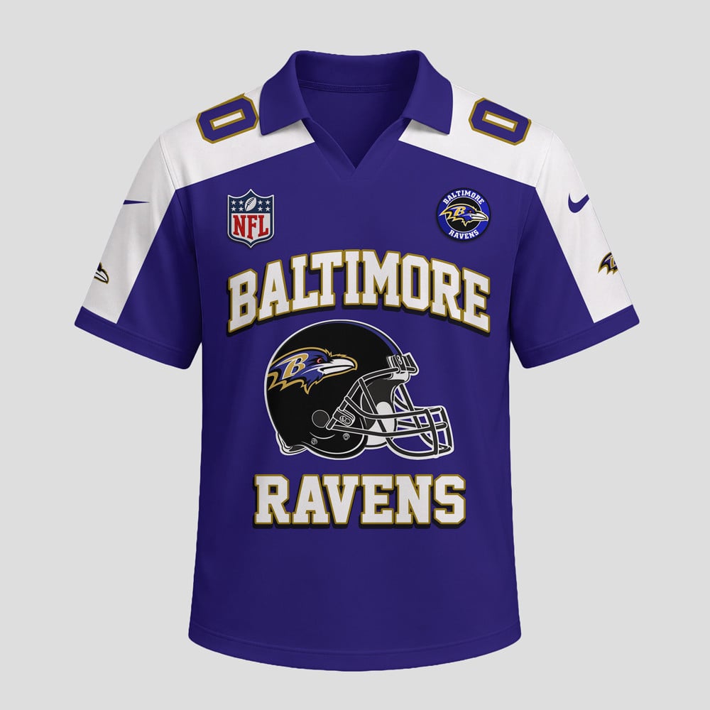 B.ravens | Premium N.F.L Helmet Graphic Jersey Nth1