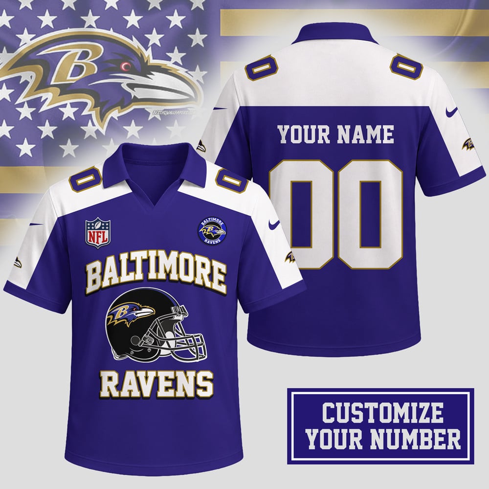 B.ravens | Premium N.F.L Helmet Graphic Jersey Nth1