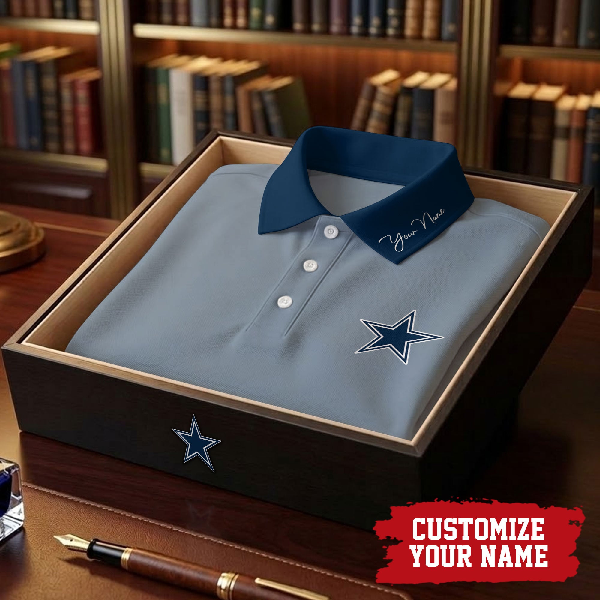 D.cowboys | Premium .n.f.l. Touchdown Custom Polo Hch1