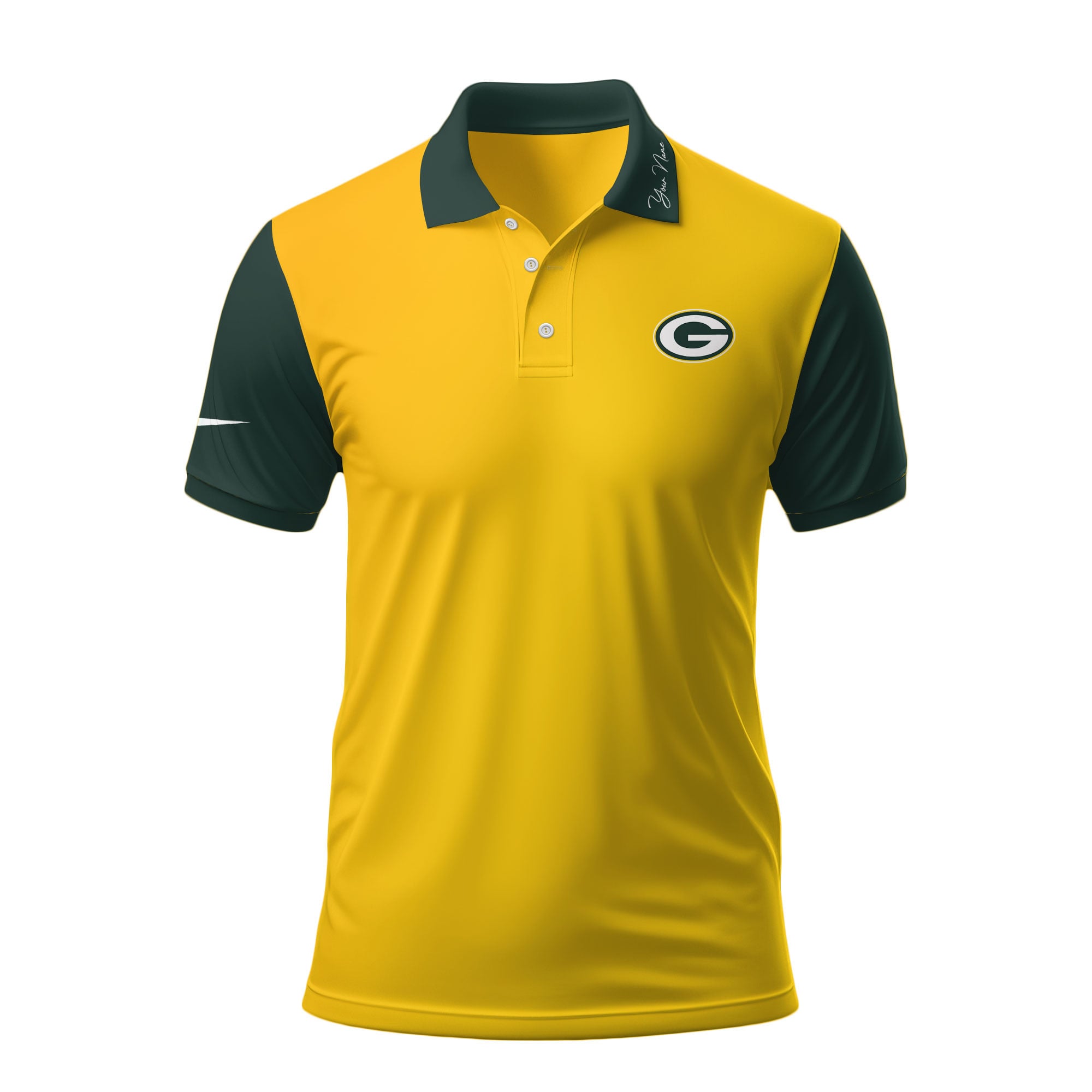 Gb.packers | Premium .n.f.l. Touchdown Custom Polo Hch1