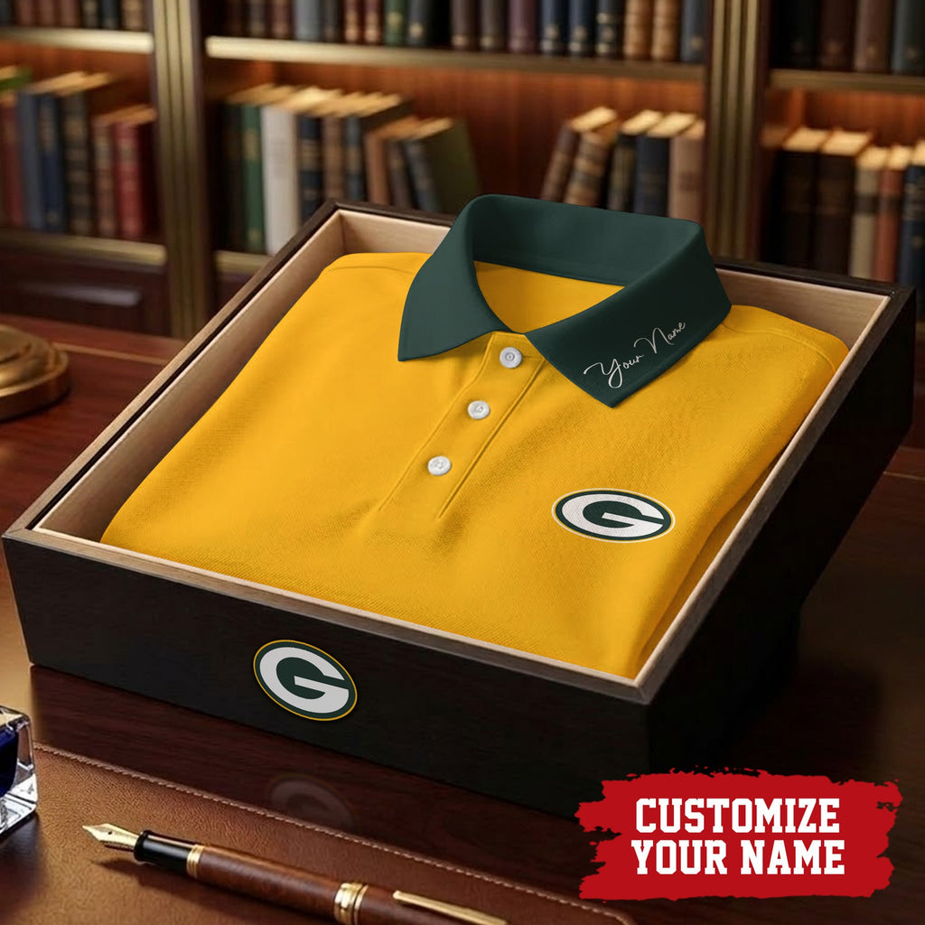 Gb.packers | Premium .n.f.l. Touchdown Custom Polo Hch1