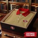 Sf.49ers | Premium .n.f.l. Touchdown Custom Polo Hch1