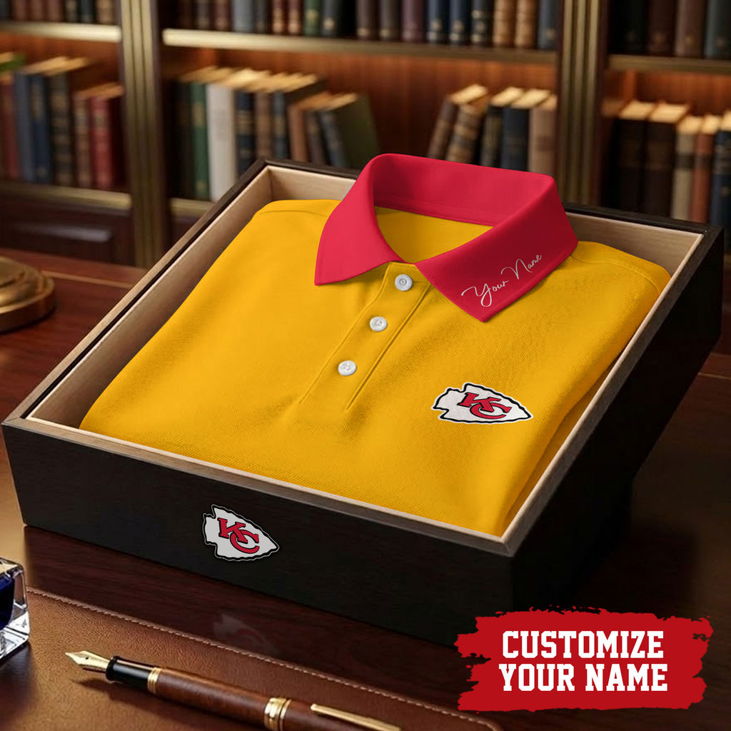 Kc.chiefs | Premium .n.f.l. Touchdown Custom Polo Hch1