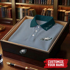 P.eagles | Premium .n.f.l. Touchdown Custom Polo Hch1