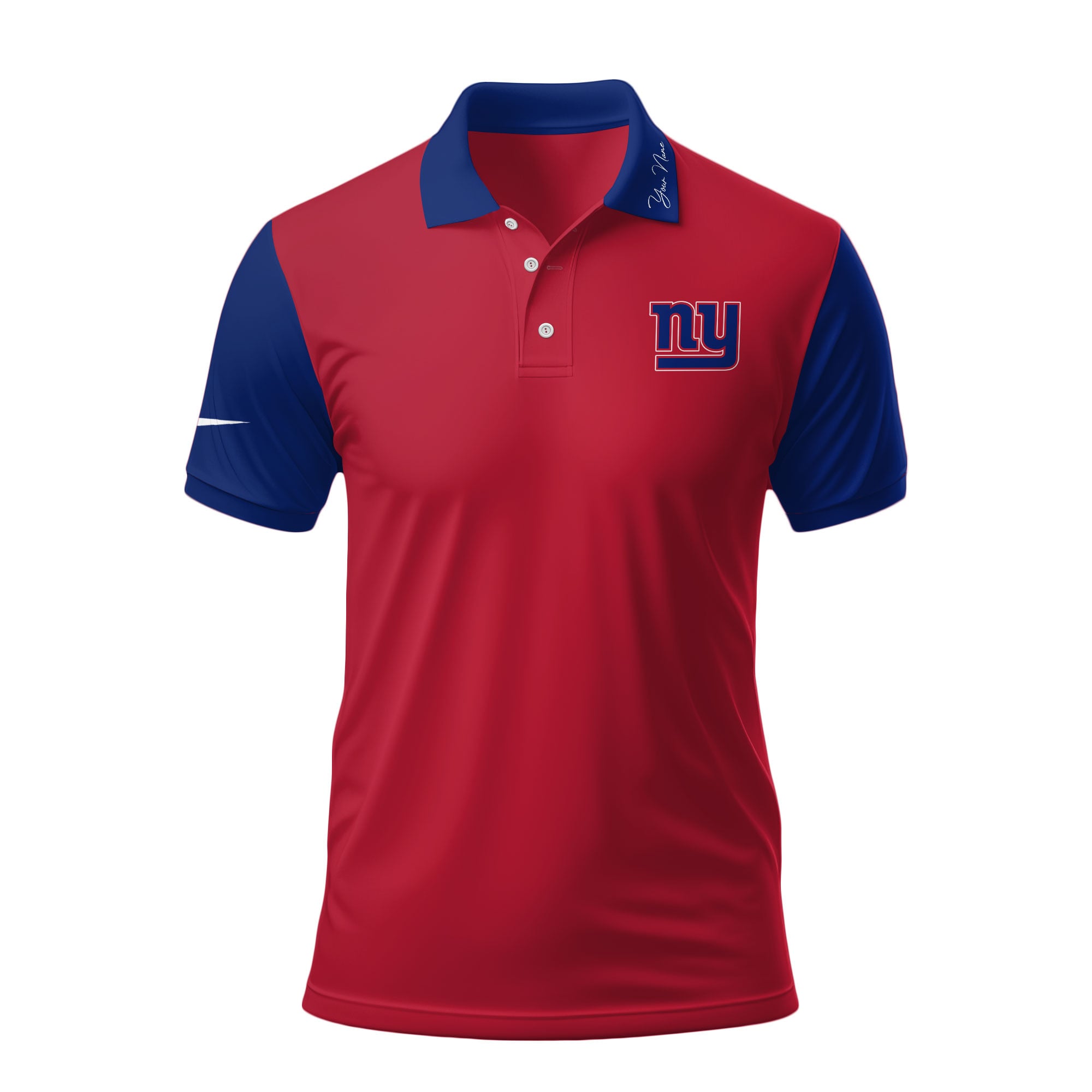 Ny.giants | Premium .n.f.l. Touchdown Custom Polo Hch1