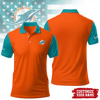 M.dolphins | Premium .n.f.l. Touchdown Custom Polo Hch1