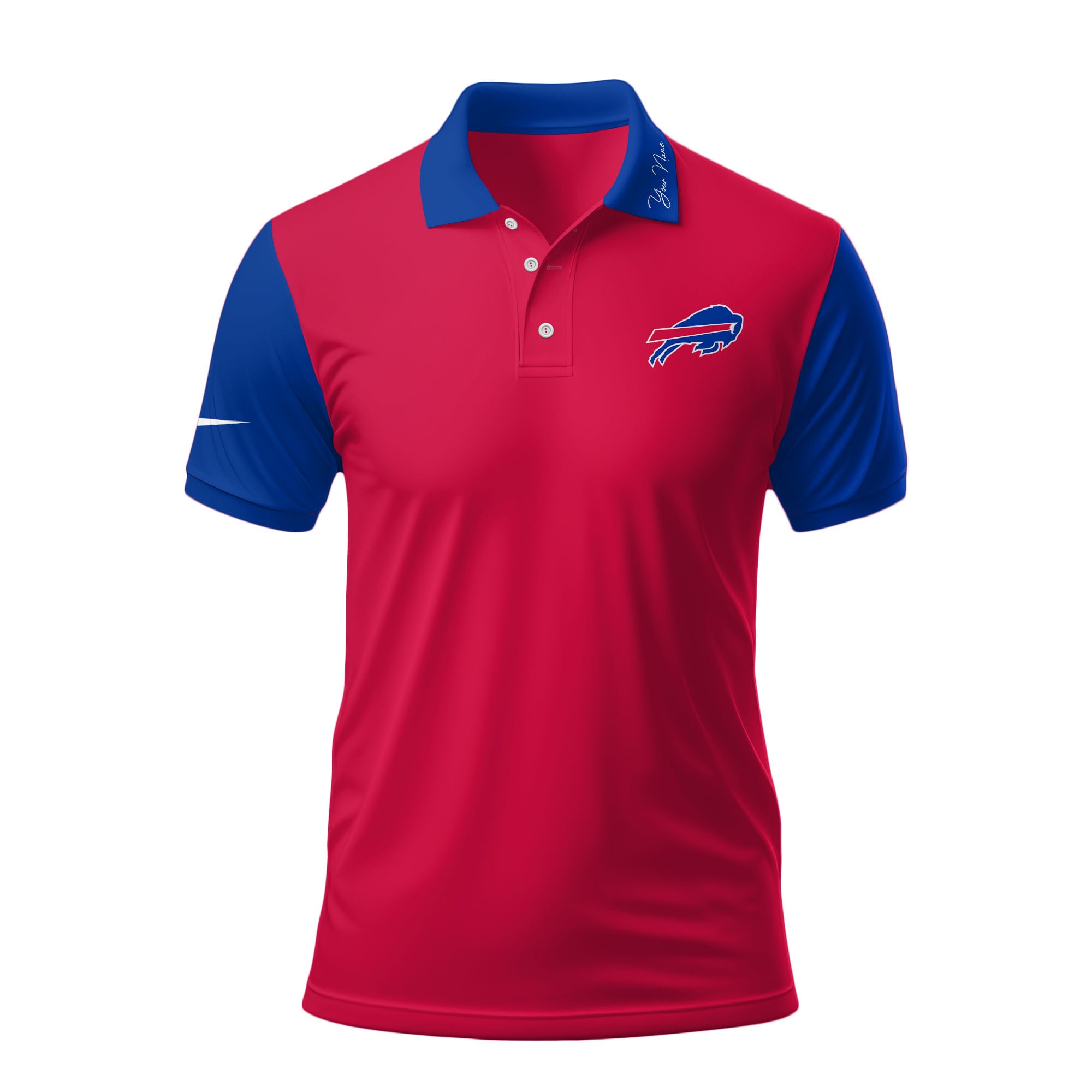 B.bills | Premium .n.f.l. Touchdown Custom Polo Hch1