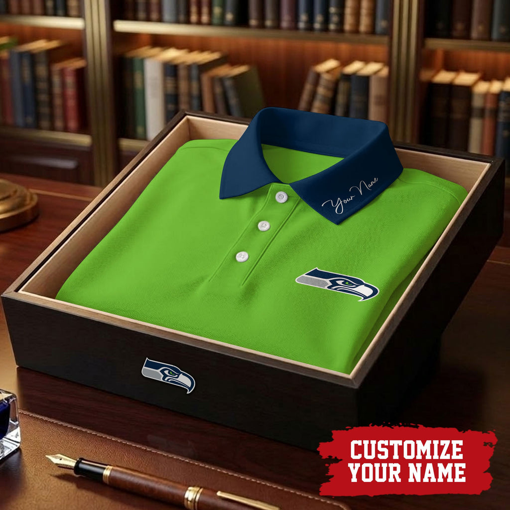 S.seahawks | Premium .n.f.l. Touchdown Custom Polo Hch1