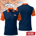 D.broncos | Premium .n.f.l. Touchdown Custom Polo Hch1