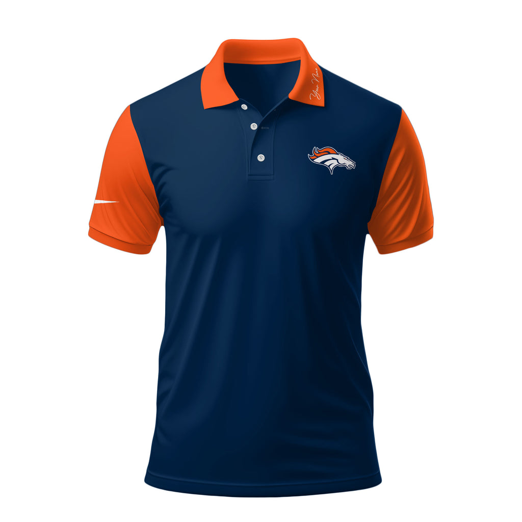 D.broncos | Premium .n.f.l. Touchdown Custom Polo Hch1