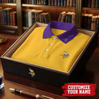 M.vikings | Premium .n.f.l. Touchdown Custom Polo Hch1