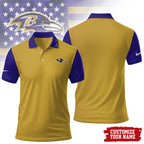 B.ravens | Premium .n.f.l. Touchdown Custom Polo Hch1