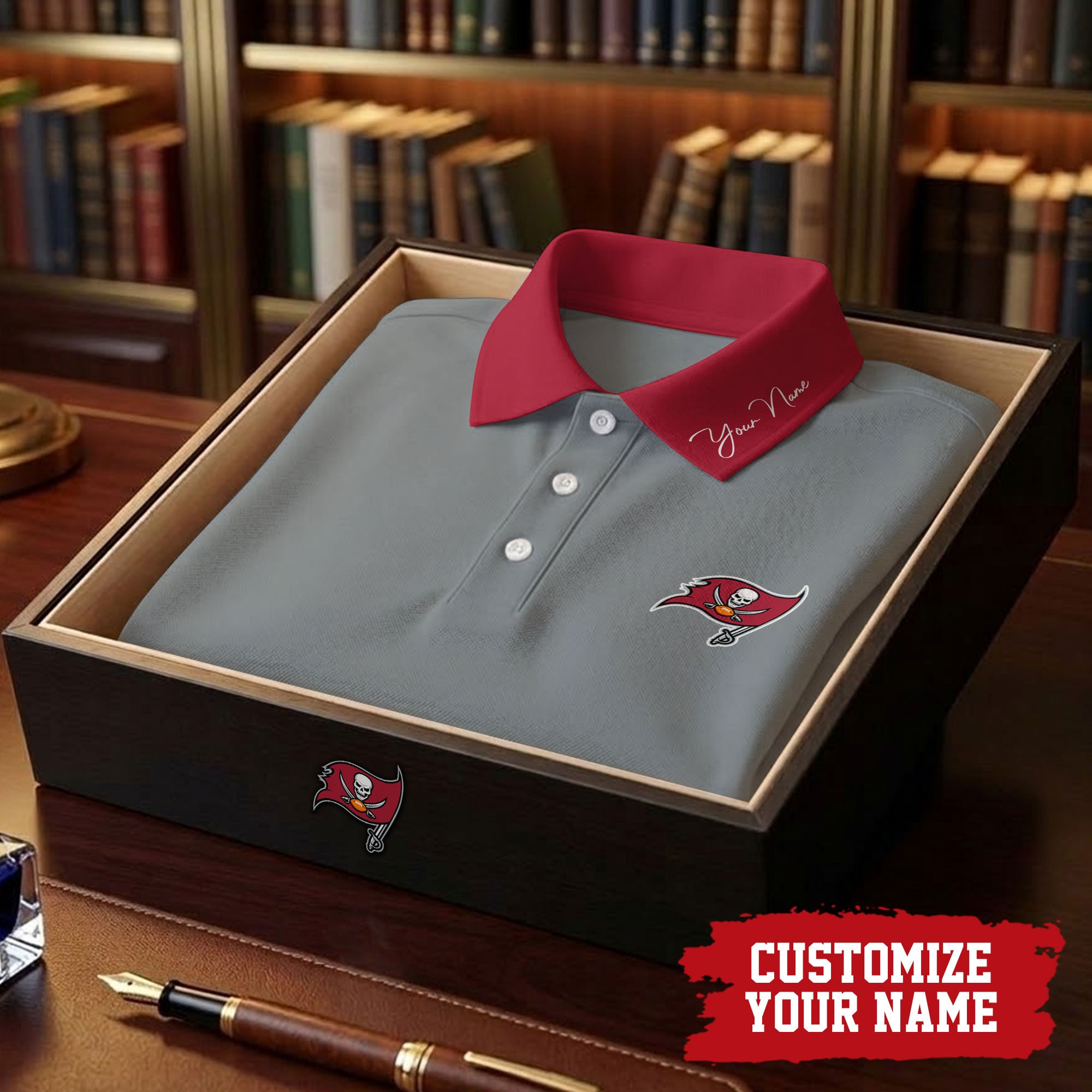 Tb.buccaneers | Premium .n.f.l. Touchdown Custom Polo Hch1