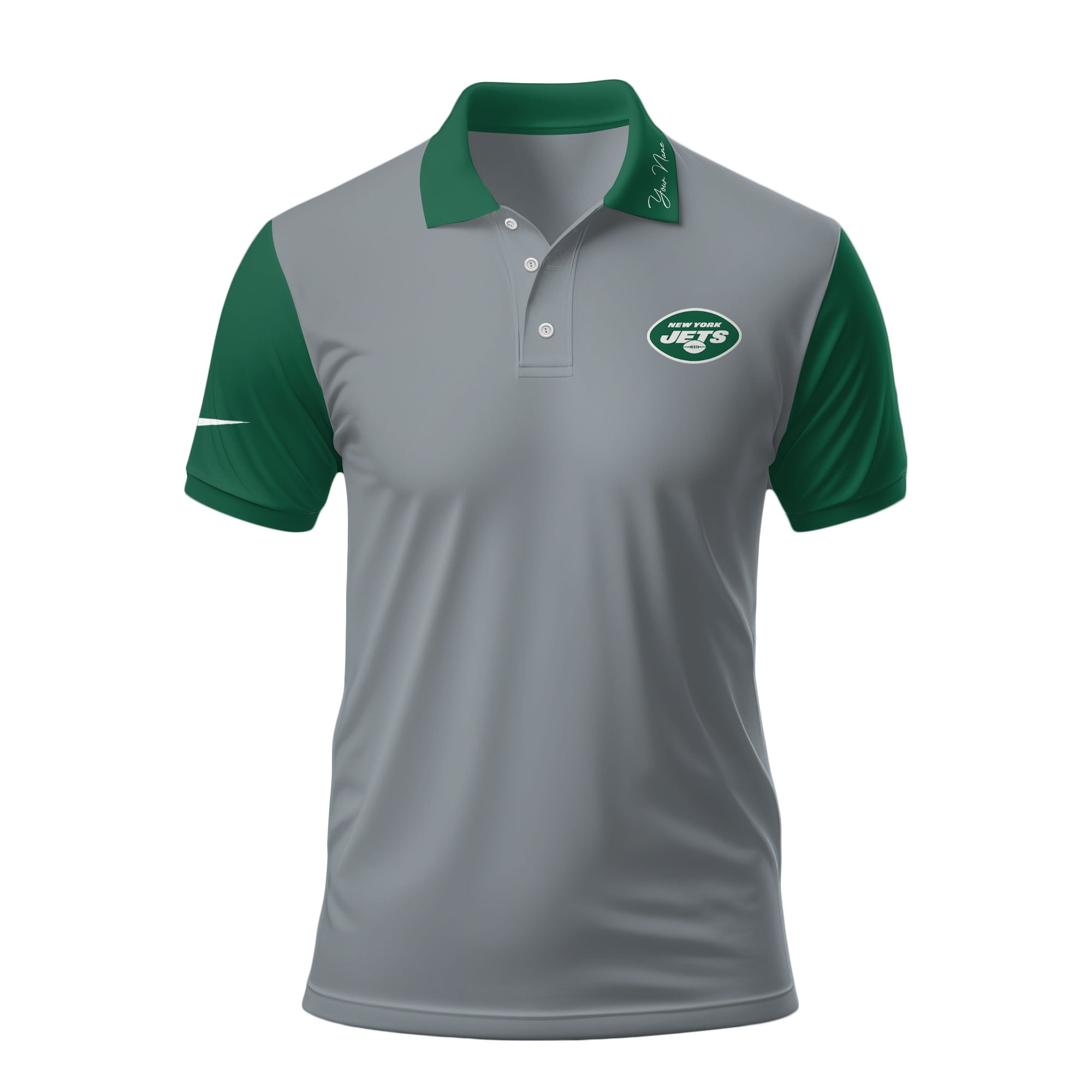 Ny.jets | Premium .n.f.l. Touchdown Custom Polo Hch1