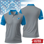 D.lions | Premium .n.f.l. Touchdown Custom Polo Hch1