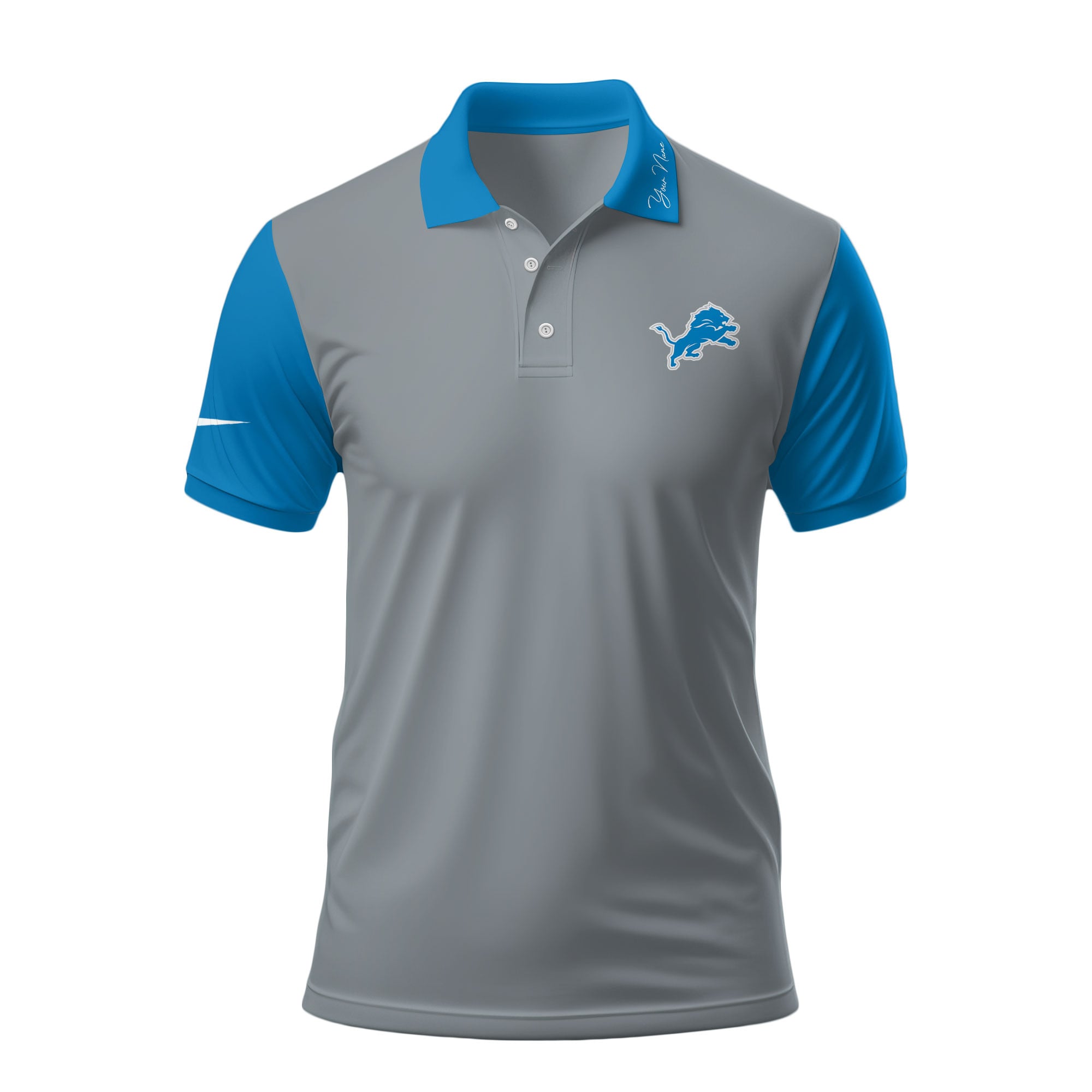 D.lions | Premium .n.f.l. Touchdown Custom Polo Hch1