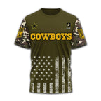 D.cowboys | Premium .n.f.l. Military Pride 3d Shirt