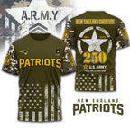 Ne.patriots | Premium .n.f.l. Military Pride 3d Shirt