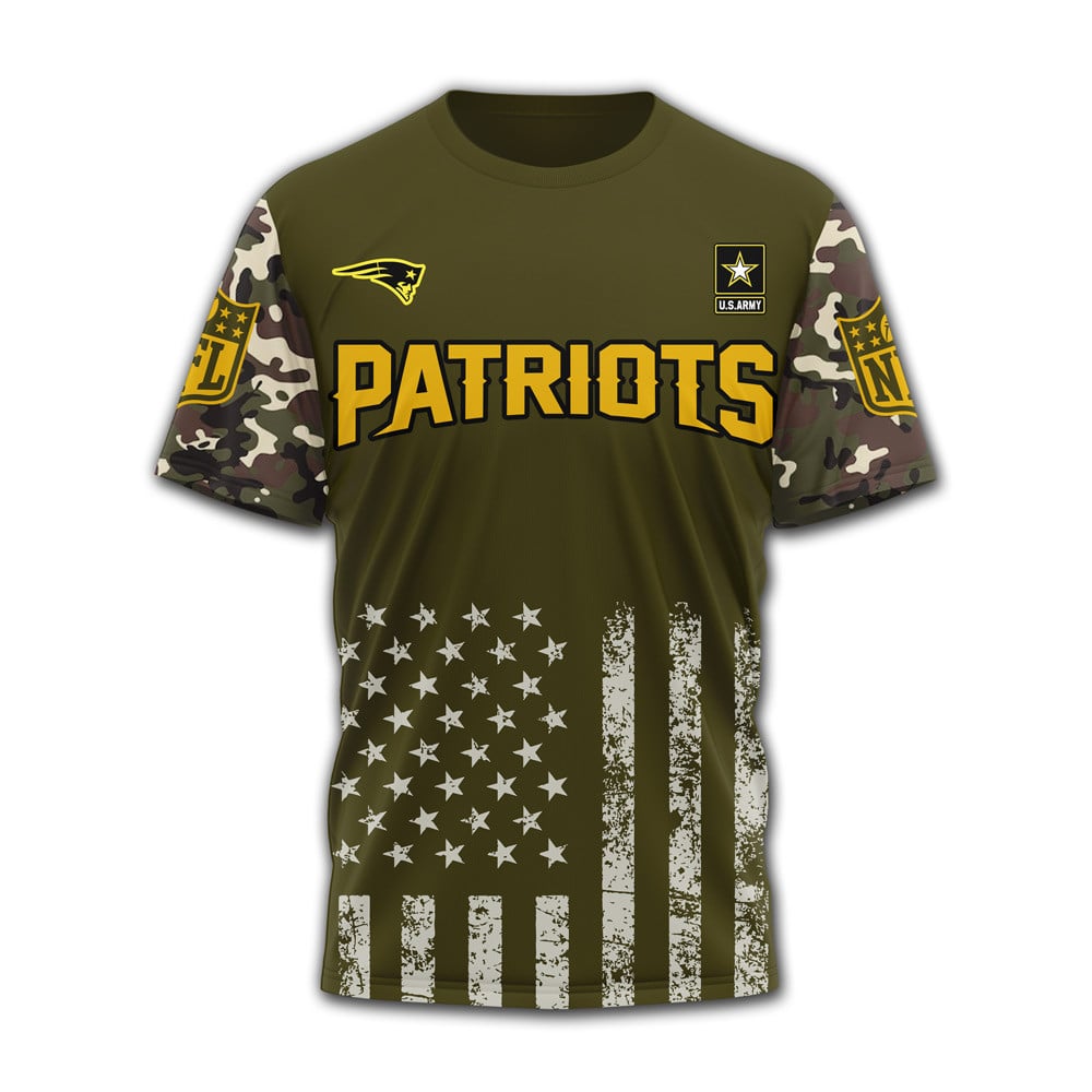 Ne.patriots | Premium .n.f.l. Military Pride 3d Shirt