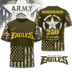 P.eagles | Premium .n.f.l. Military Pride 3d Shirt