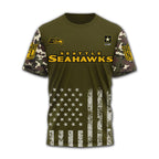 S.seahawks | Premium .n.f.l. Military Pride 3d Shirt