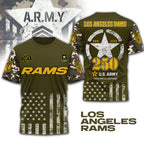 La.rams | Premium .n.f.l. Military Pride 3d Shirt