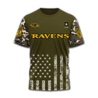 B.ravens | Premium .n.f.l. Military Pride 3d Shirt
