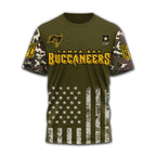 Tb.buccaneers | Premium .n.f.l. Military Pride 3d Shirt