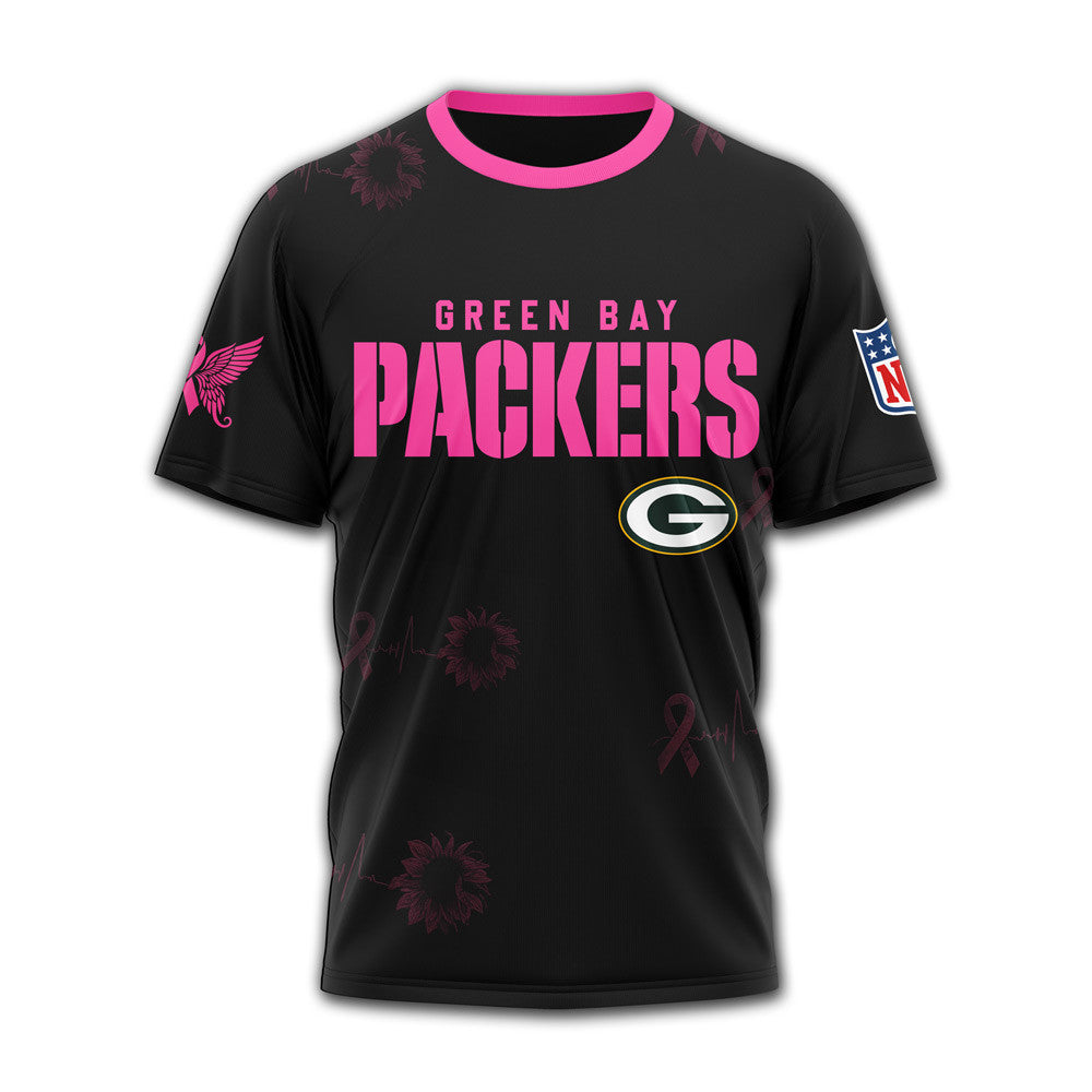 Gb.packers | Premium .n.f.l. Hope Pink Ribbon 3d Shirt